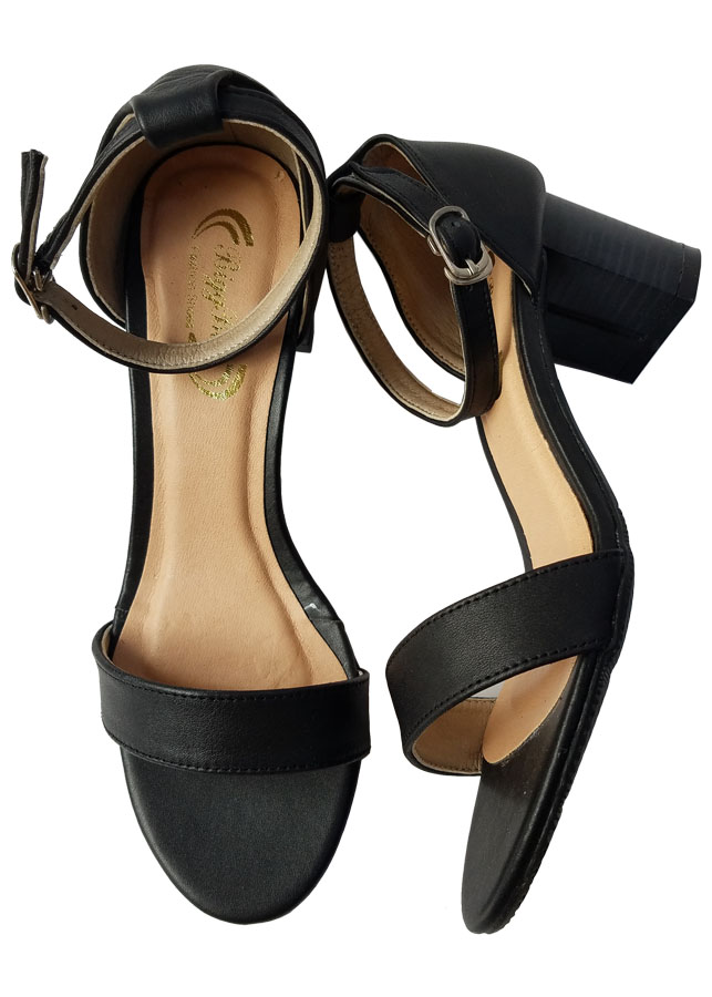 Giày Sandal Nữ Cao Gót Da Bò BIGBEN CG105