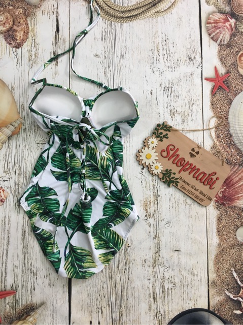 Đồ bơi bikini 1 mảnh lá bự mút dày