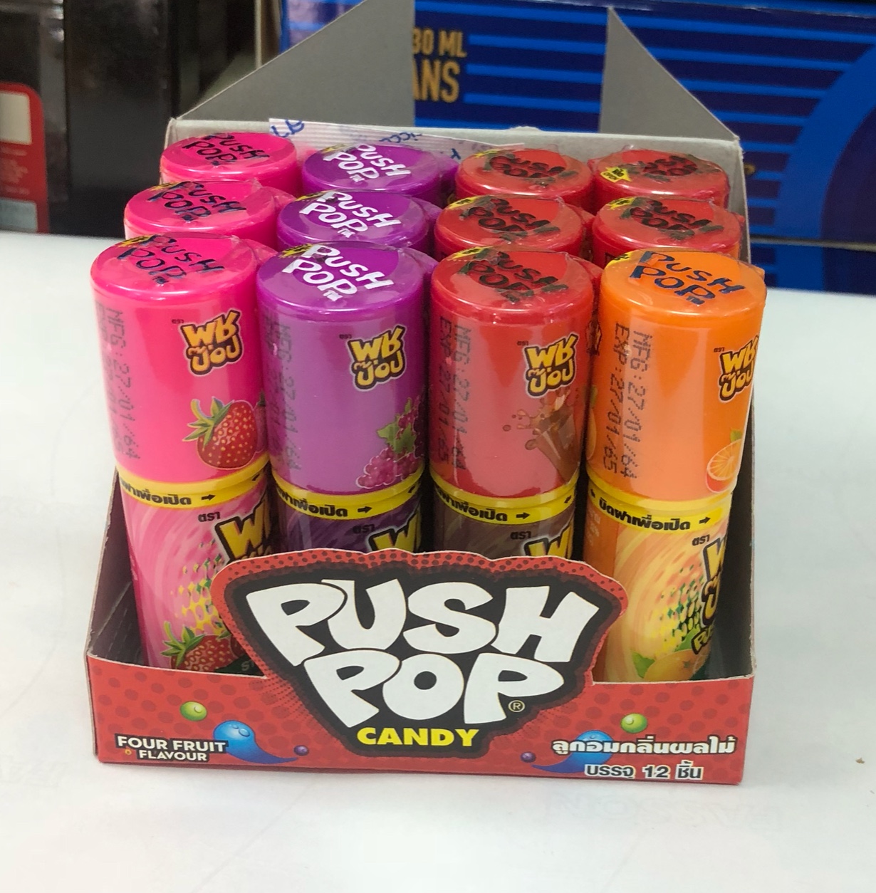 [HCM]Lốc 12 cây Kẹo son môi Push Pop Candy Thái Lan