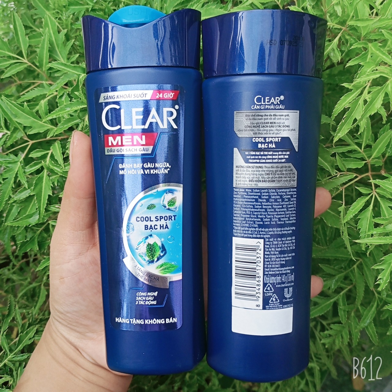 Dầu gội Clear men Bạc hà mát lạnh 140g ( hàng khuyến mãi)
