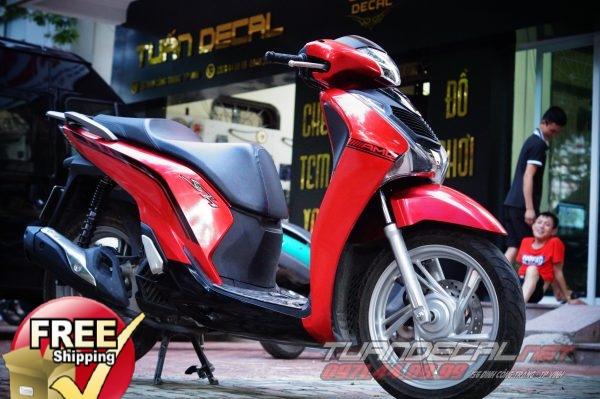 [MUA HÀNG KHÔNG MẤT SHIP NÈ] Bộ Tem chỉ AMG ĐỎ ĐEN dán xe honda SH