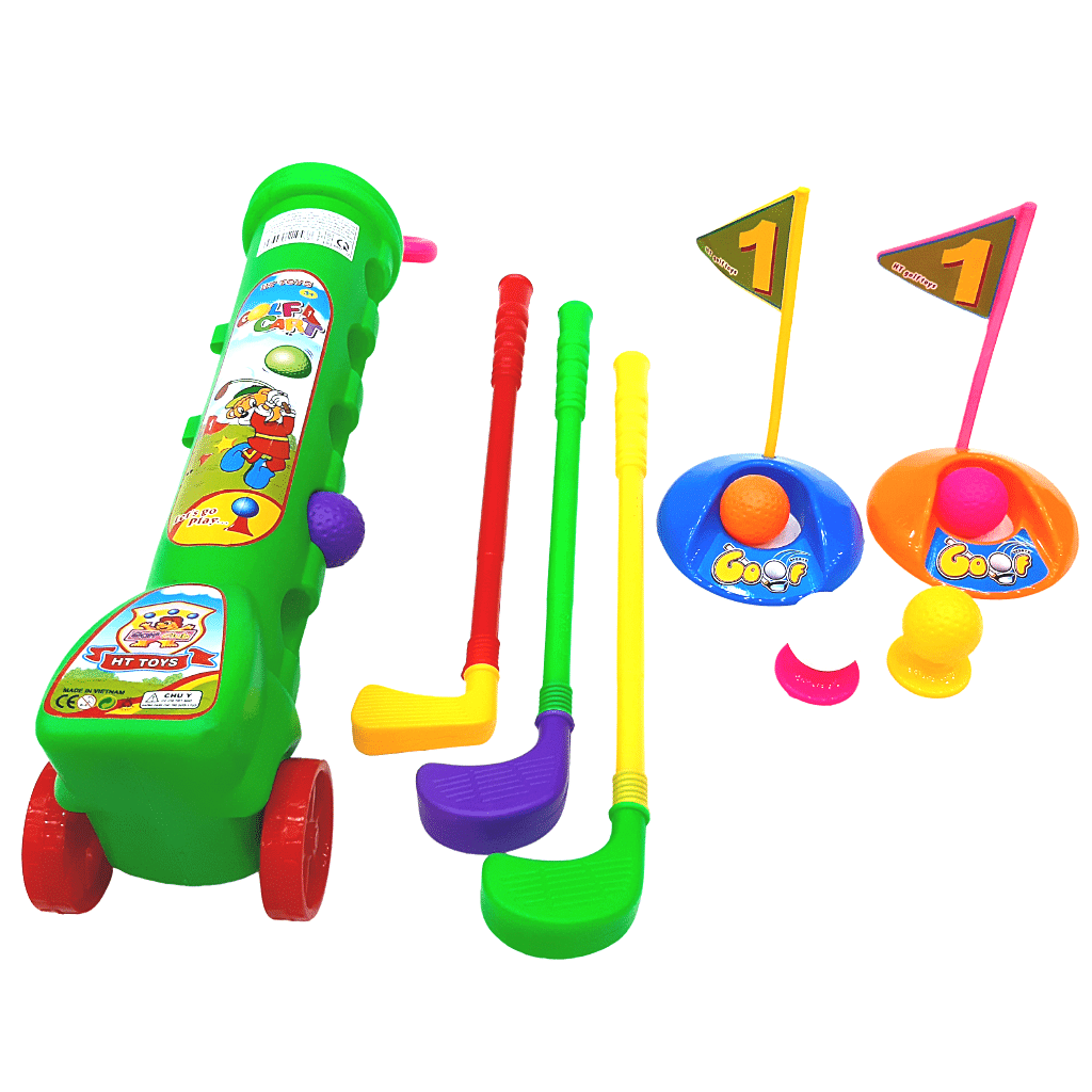 Đồ chơi đánh Golf có xe kéo dụng cụ HT987