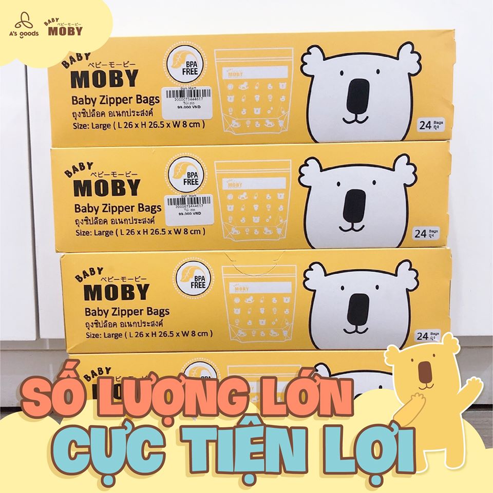 Túi Zip Moby 24c - Sukem Shop