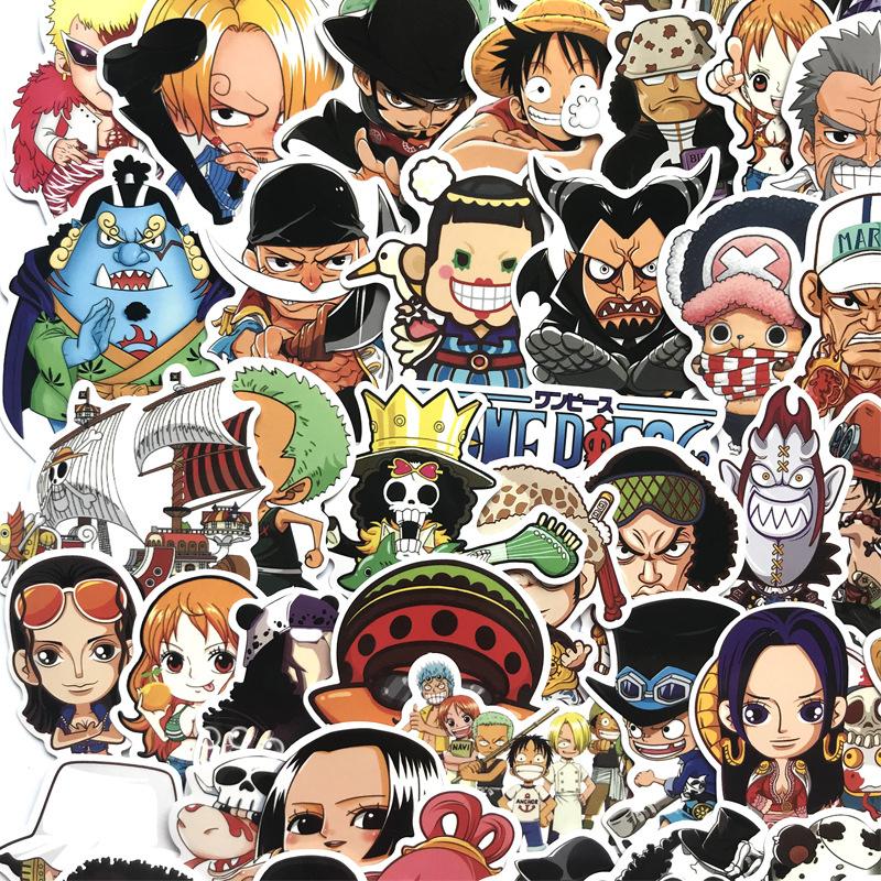 Sticker dán xe, dán mũ, dán laptop... Chủ đề ONE PIECE