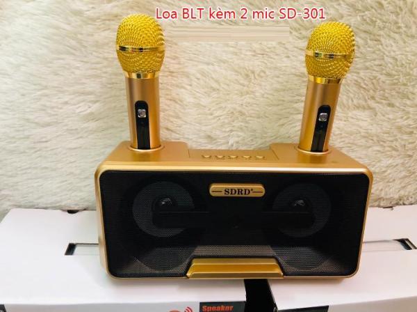 Bán Micro Có Loa - Loa Bluetoth Karaoke Mini Sd-301 + Tặng Kèm 2 Mic , Thoải Mái Song Ca Cùng Bạn Bè Người Thân, Phù Hợp Hát Karaoke Tại Nhà, Đi Phượt, Dã Ngoại Cực Kì Tiện Dụng , Chất Lượng Cao - Bảo Hành 1 Đổi 1 Toàn Quốc giá rẻ