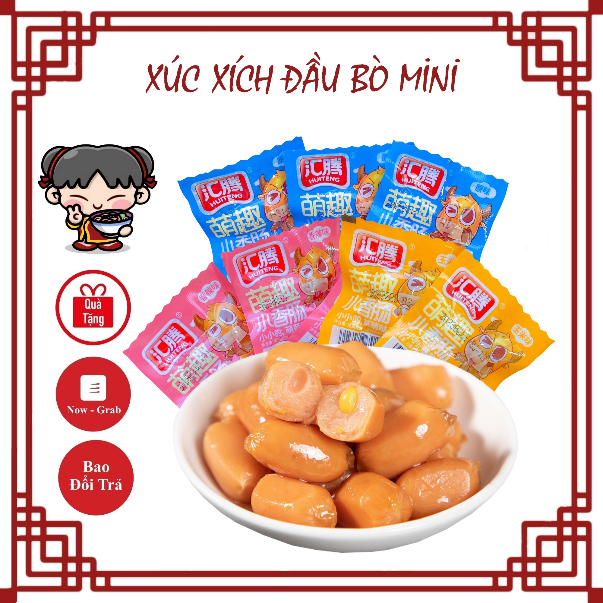 Xúc Xích Đầu Bò 2 Viên Ăn Liền