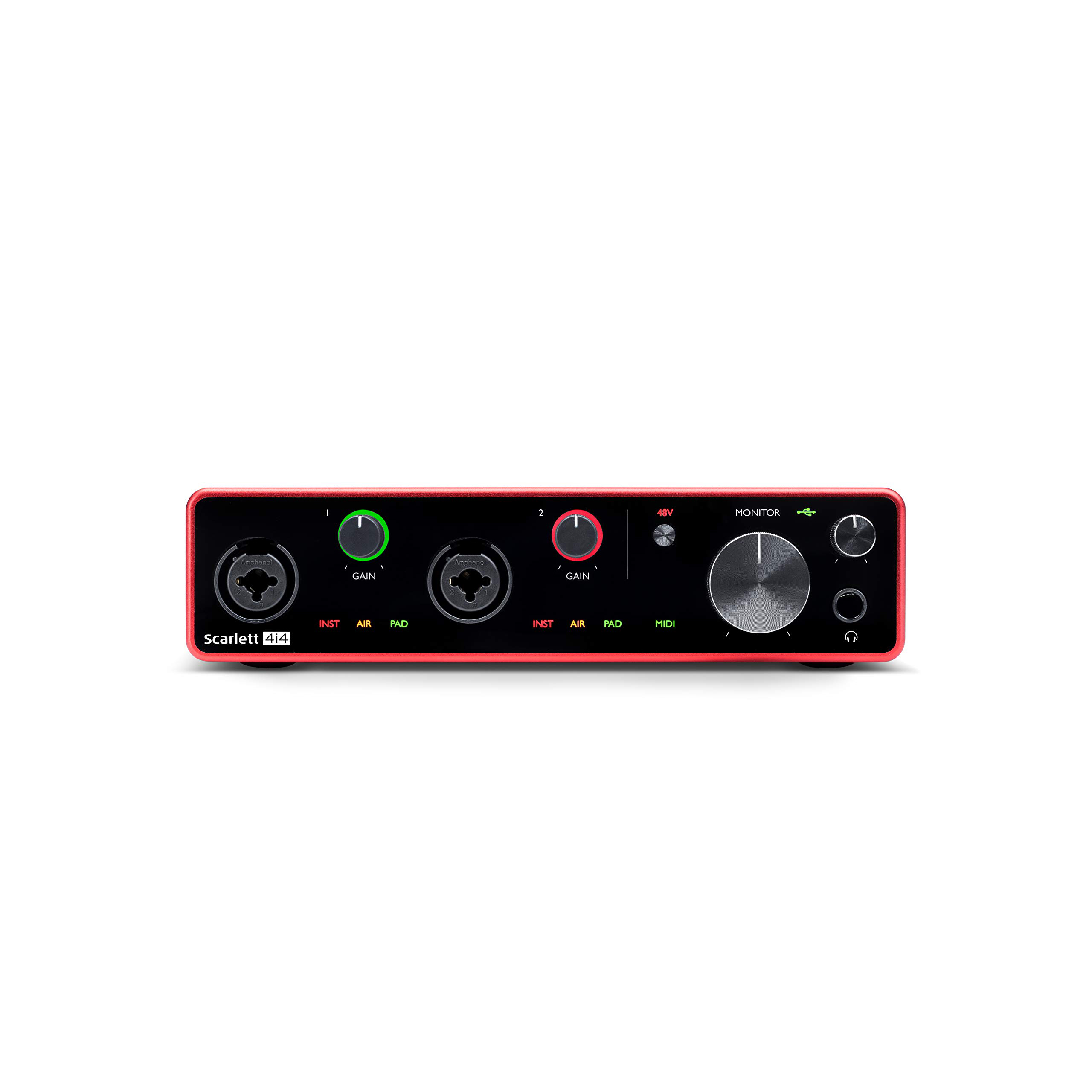 Sound card thu âm chuyên nghiệp 4-in, 4-out