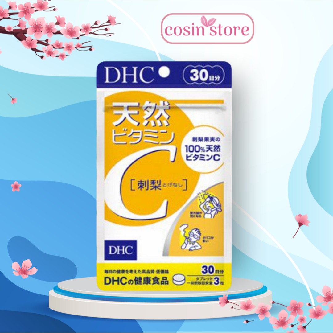 Viên uống DHC Vitamin C Hard Capsule túi 60 viên 30 ngày của Nhật Bản dùng tăng sức đề kháng, hỗ trợ sáng da - Cosin Store