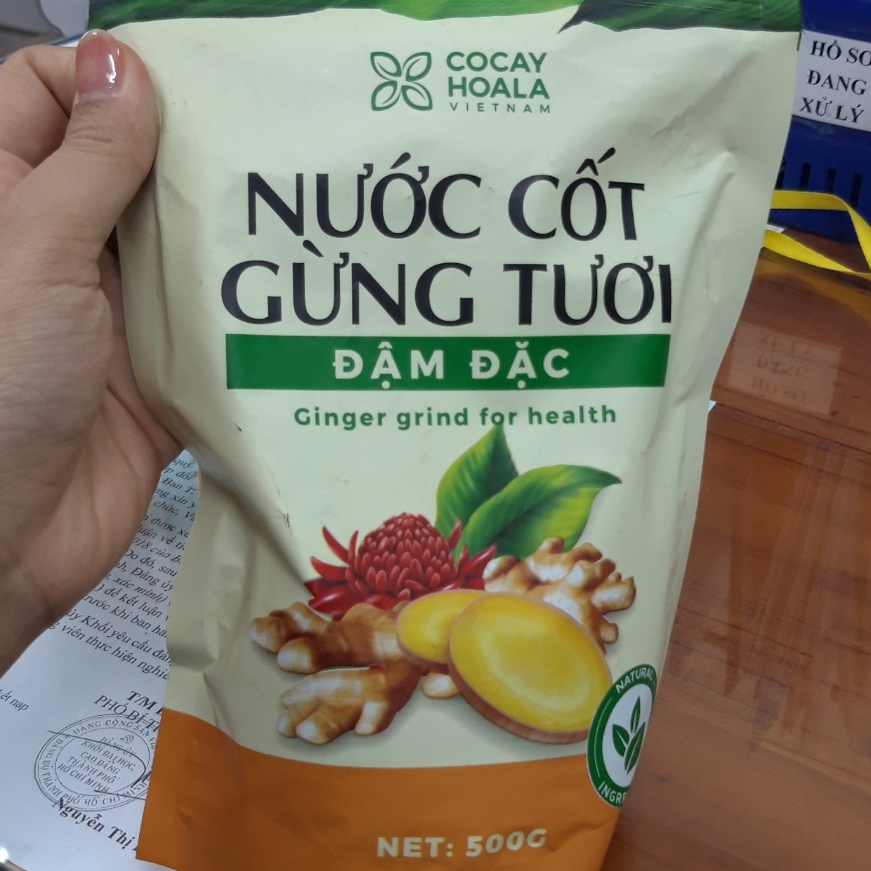 Nước cốt gừng tươi đậm đặc