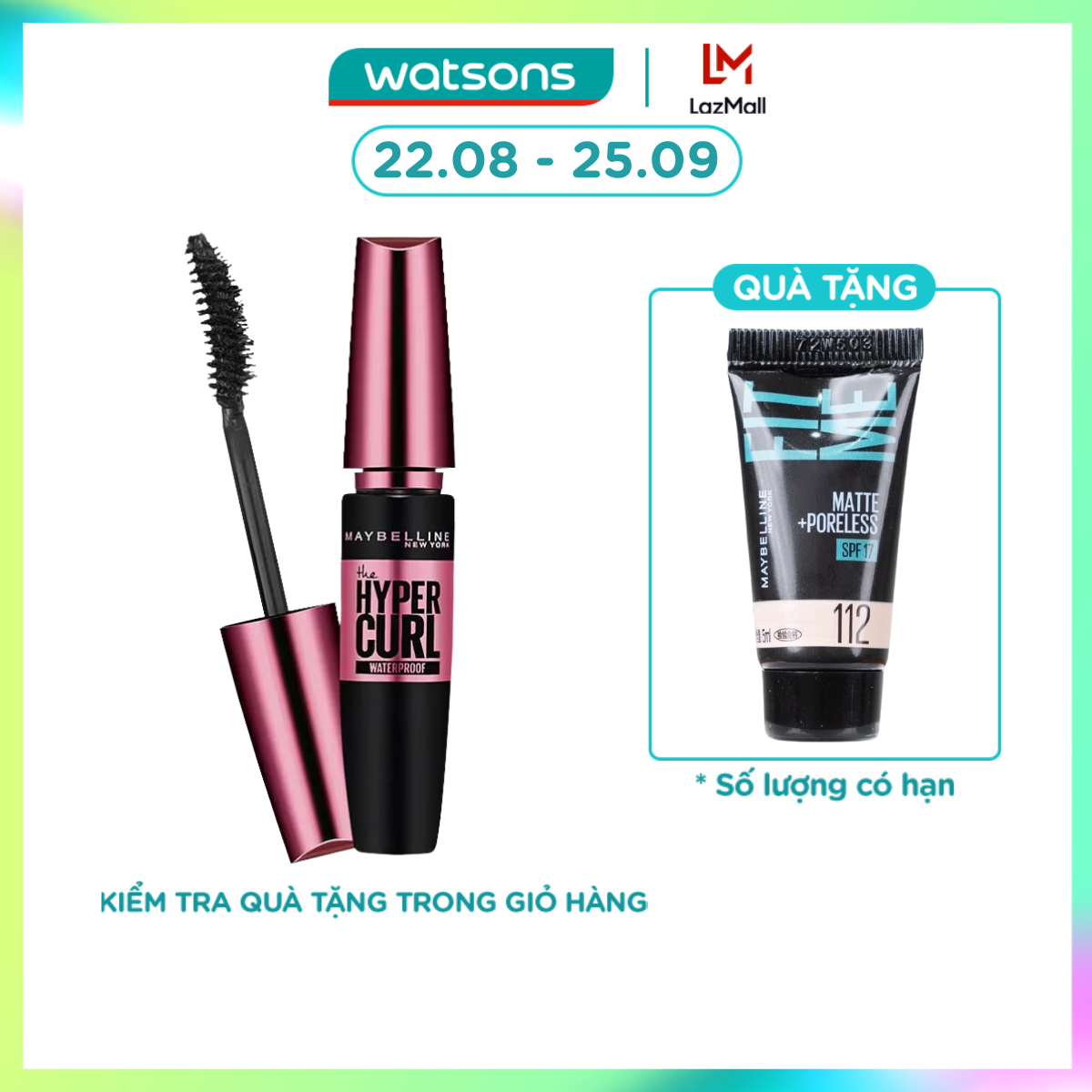 Mascara Maybelline New York Cong Mi Hypercurl 9.2ml - Đen