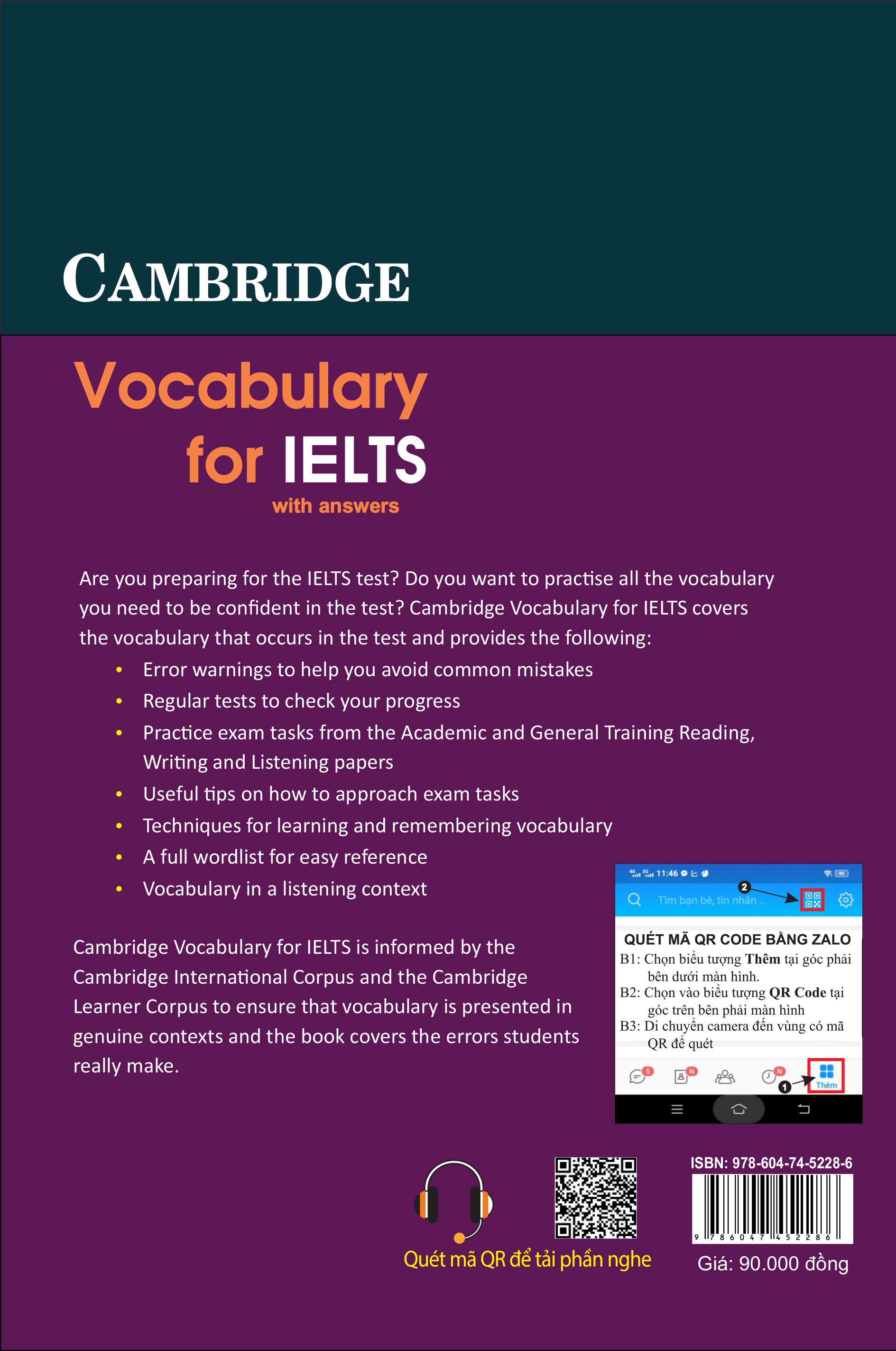 Sách - Từ vựng luyện thi IELTS (Vocabulary for IELTS with answers)