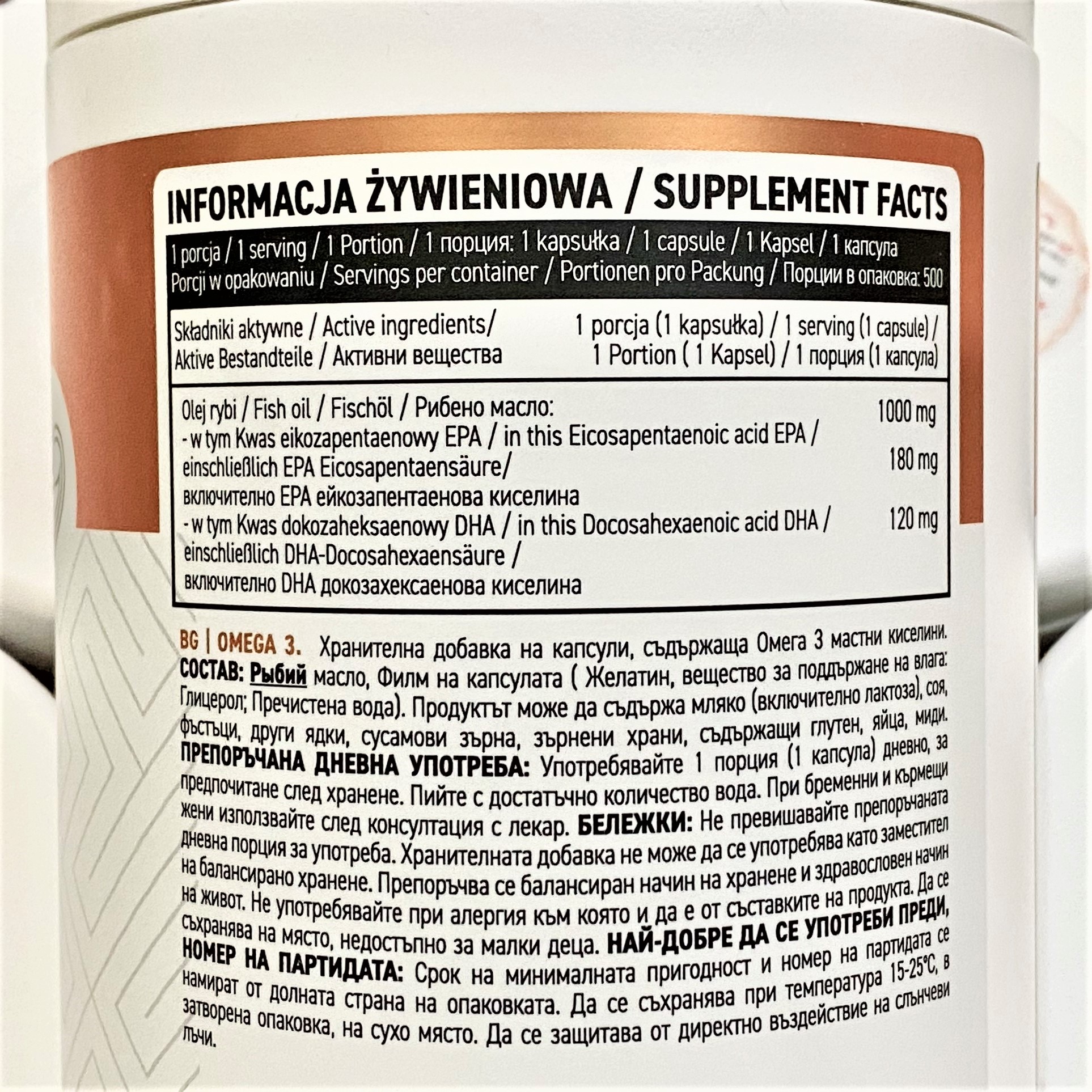 [HCM] Viên Dầu Cá Ostrovit Omega 3 500 Viên