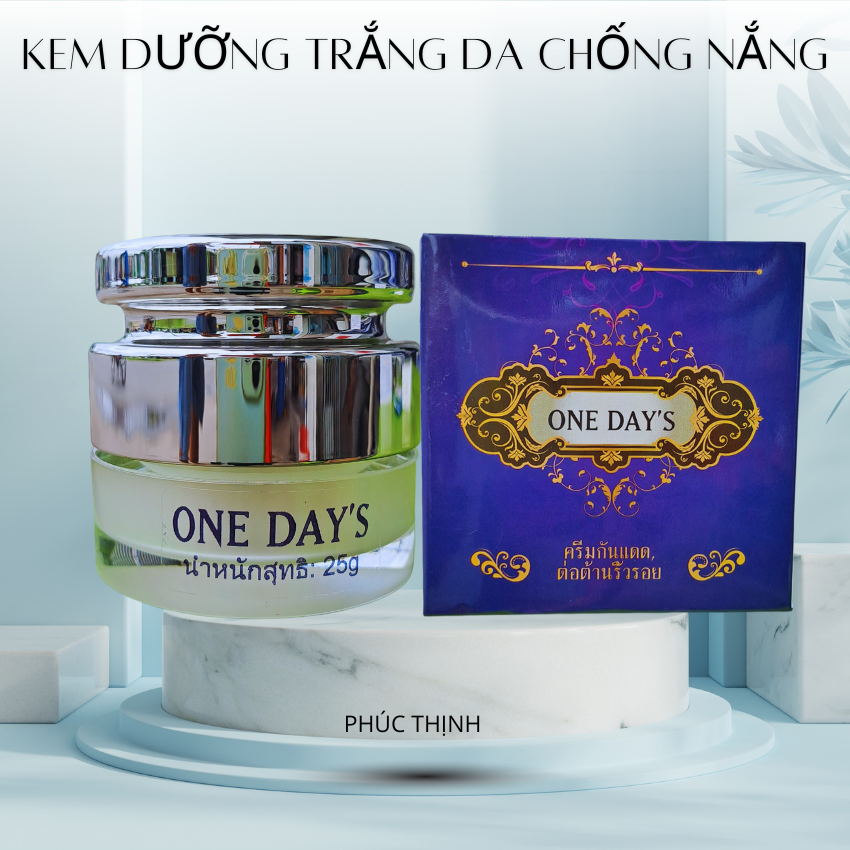COmbo kem Trắng Da và Kem Nám ONE DAYS ( Thái Lan )
