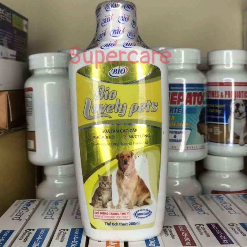 Sữa Tắm Bio Lovely Pet 200ml - Làm Sạch & Bóng Lông Chó Mèo
