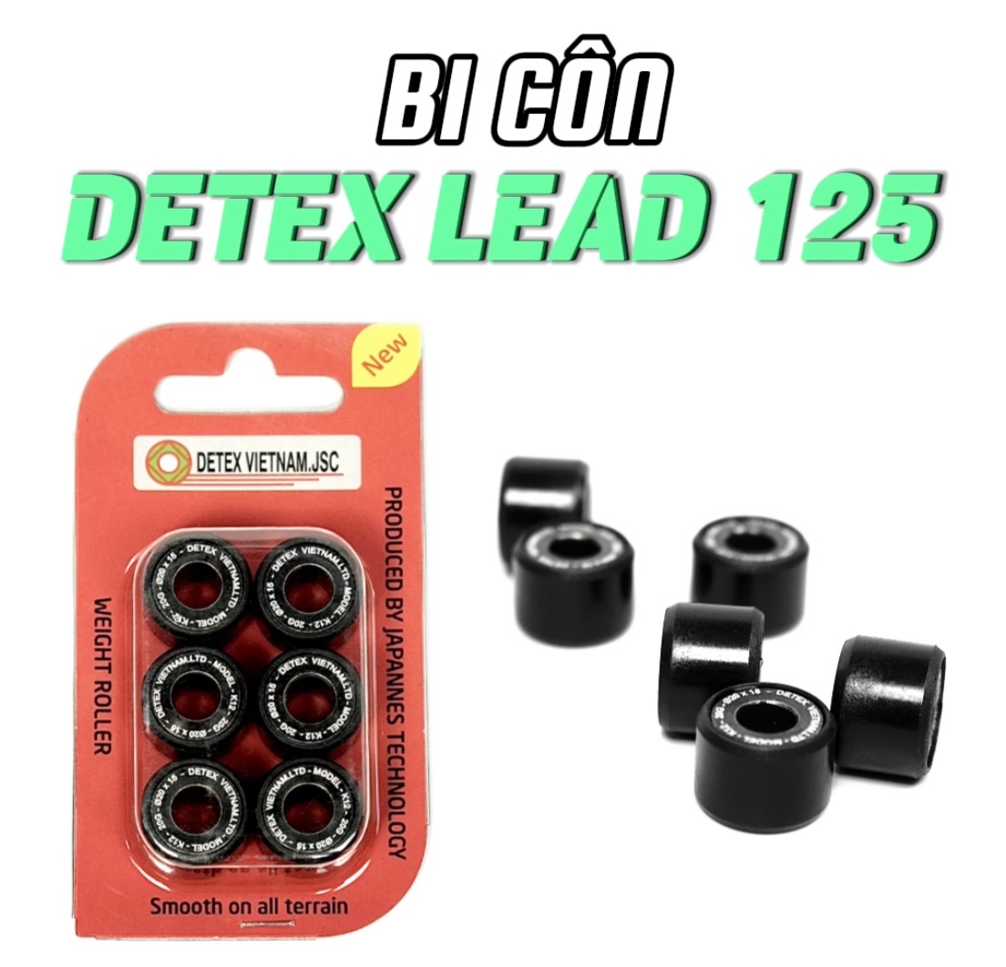 Bi côn/bi nồi xe máy Detex Lead 125 (đen)