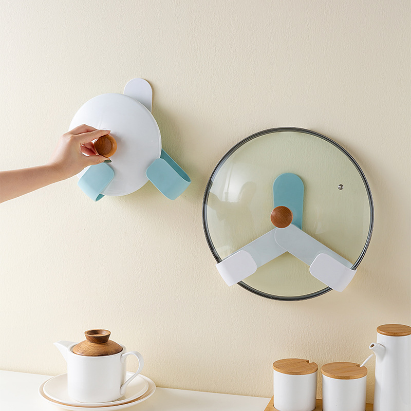 Dụng Cụ Dán Tường Treo Nắp Nồi Xoong
