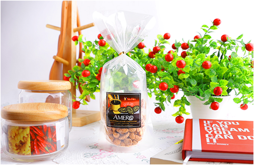 Đậu phộng vị Cappuccino Amero Tân Tân (100g/gói)