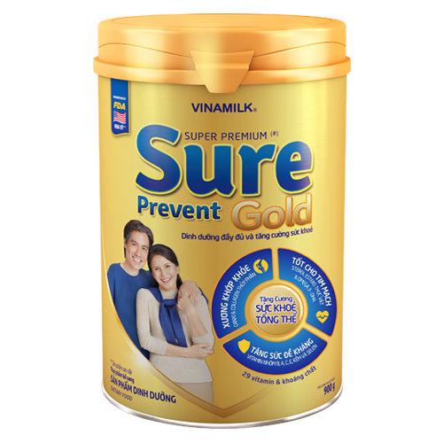Sữa bột Sure prevent gold Vinamilk 900g