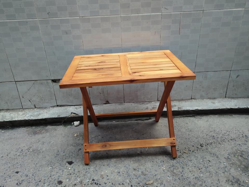 BÀN CAFE GẤP GỌN GỖ TỰ NHIÊN