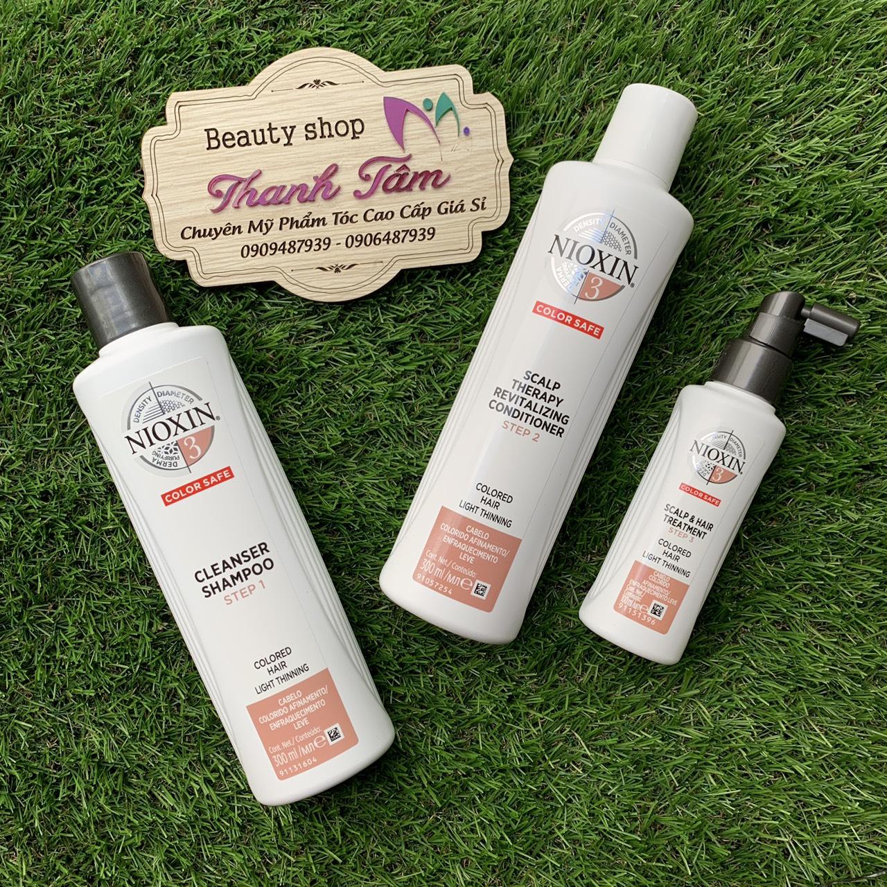 Bộ KIT dầu gội xả và tinh dầu Nioxin chống rụng tóc System 3 300ml
