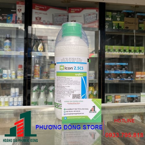 Icon 2.5CS - Thuốc diệt côn trùng ruồi muỗi kiến gián (Chai 1 lít)
