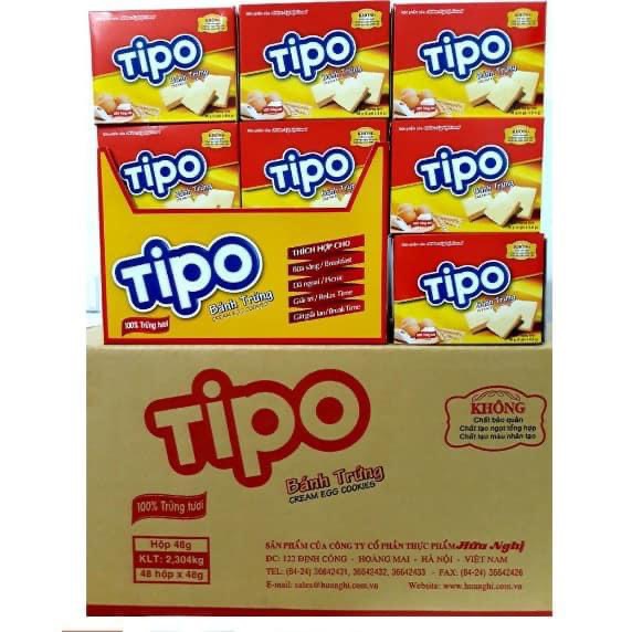[ Thùng 48 hộp] Tipo Trứng 39g