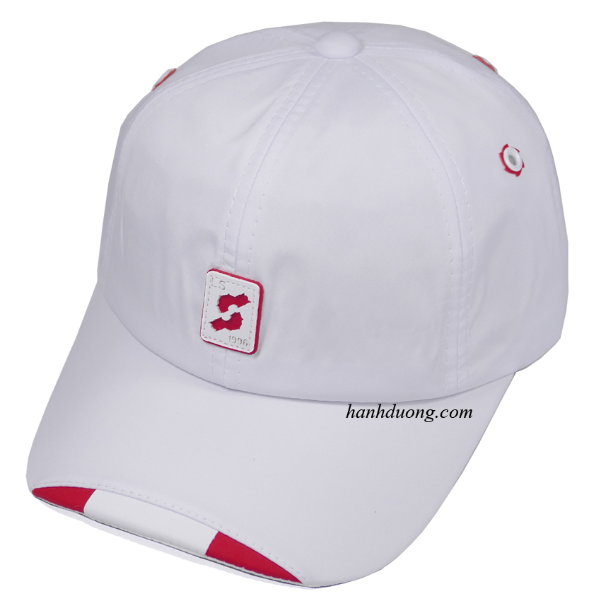 Nón kết nam nữ vải dù logo chữ S, vá 3 màu ở mỏ kết thời trang