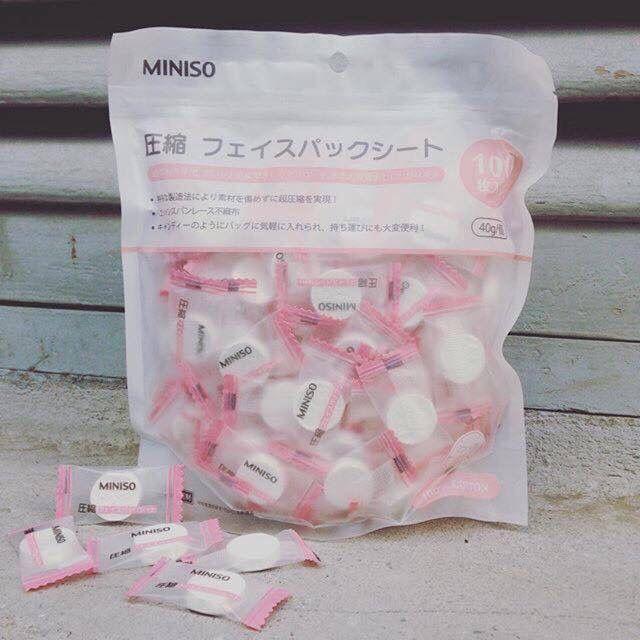 Combo 50 viên mặt nạ giấy nén Miniso