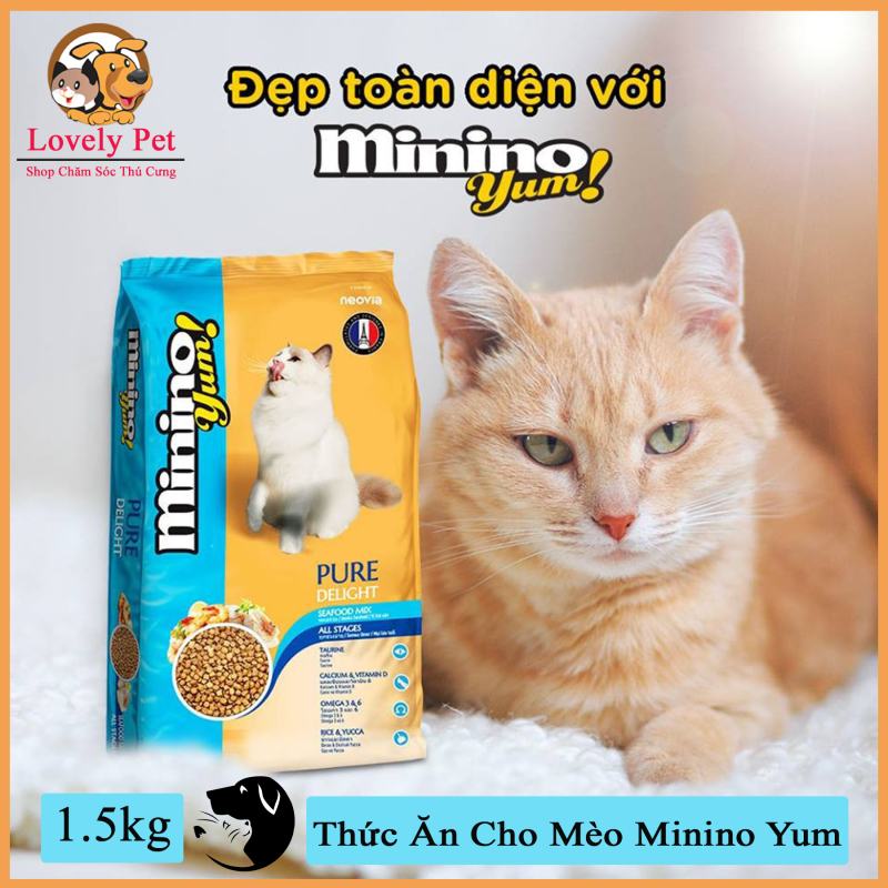 Lovely Pet - Thức Ăn Cho Mèo Minino Yum 1,5kg