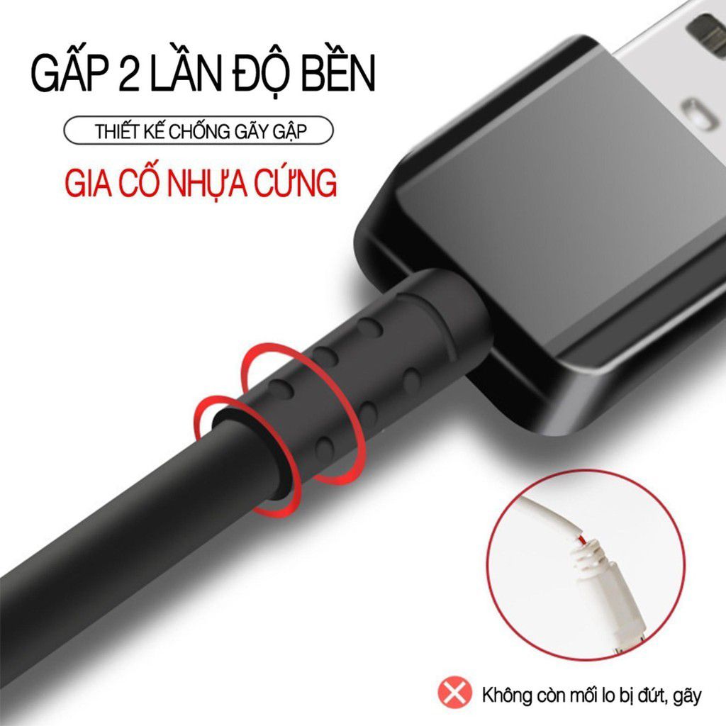 Cáp sạc type C hỗ trợ sạc nhanh Quick charger