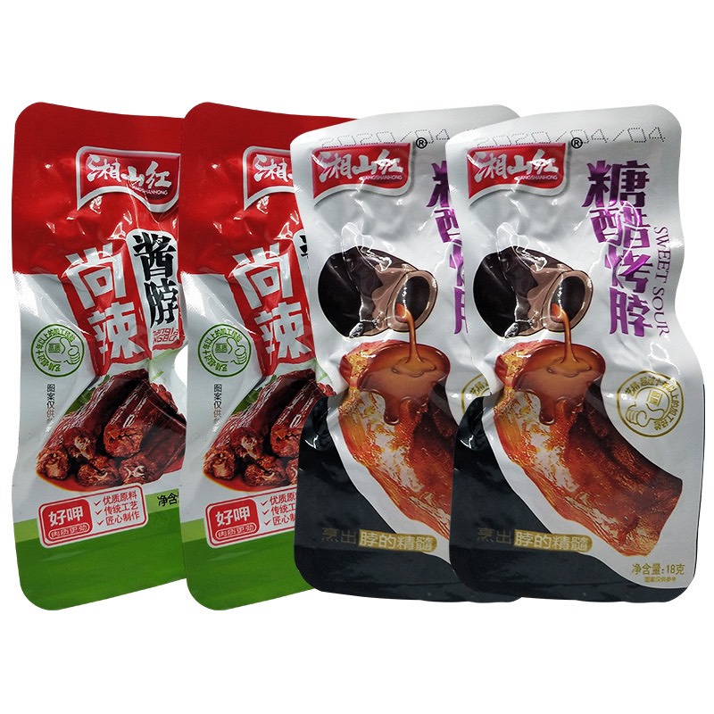 Cổ Vịt Ngắn Cay Tê - Cổ Vịt Cay Tứ Xuyên - Cổ Vịt Ăn Vặt Trung Quốc - Gói 18G - foody.taiwan