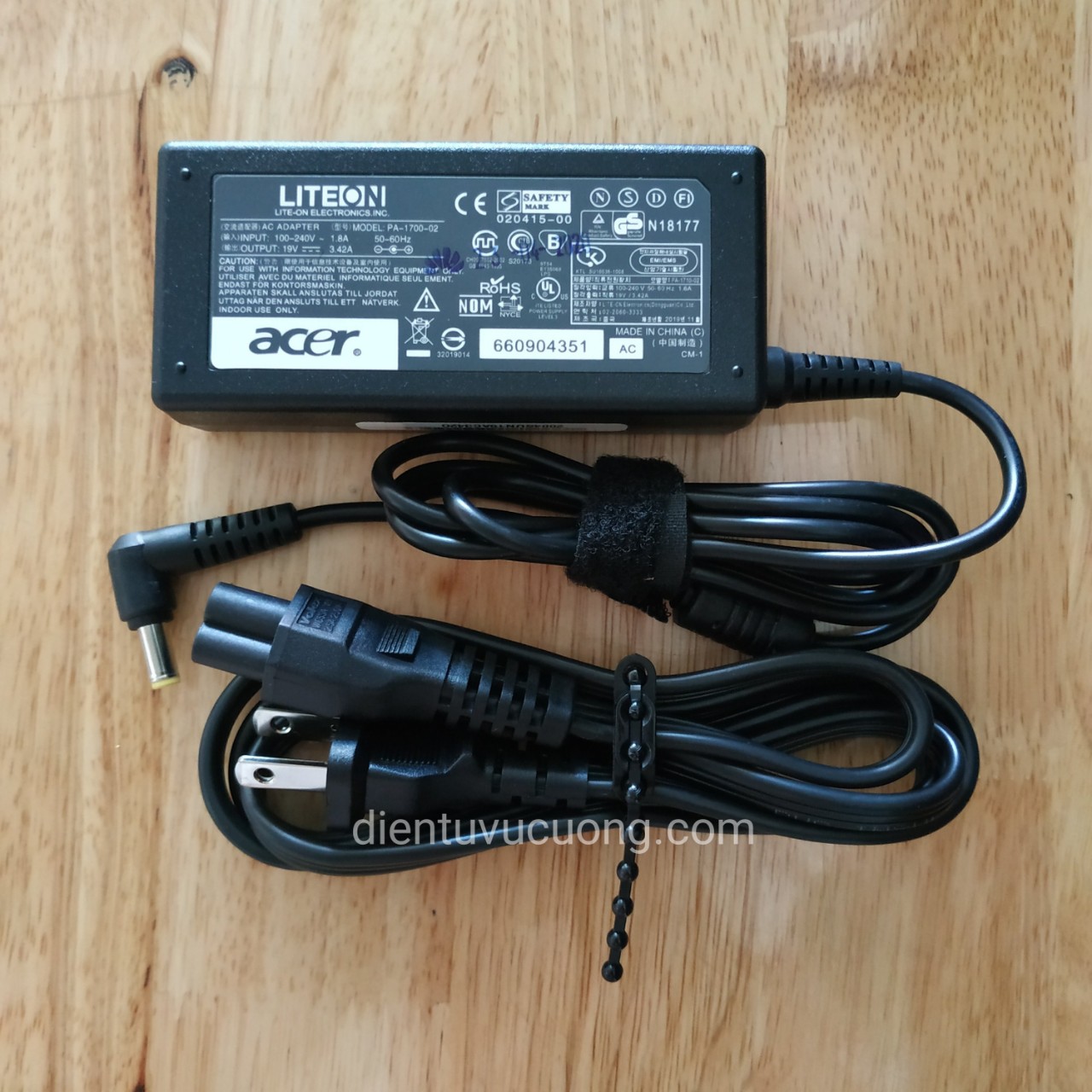 [HCM]Nguồn Sạc LAPTOP ACER 19V / 3.42A