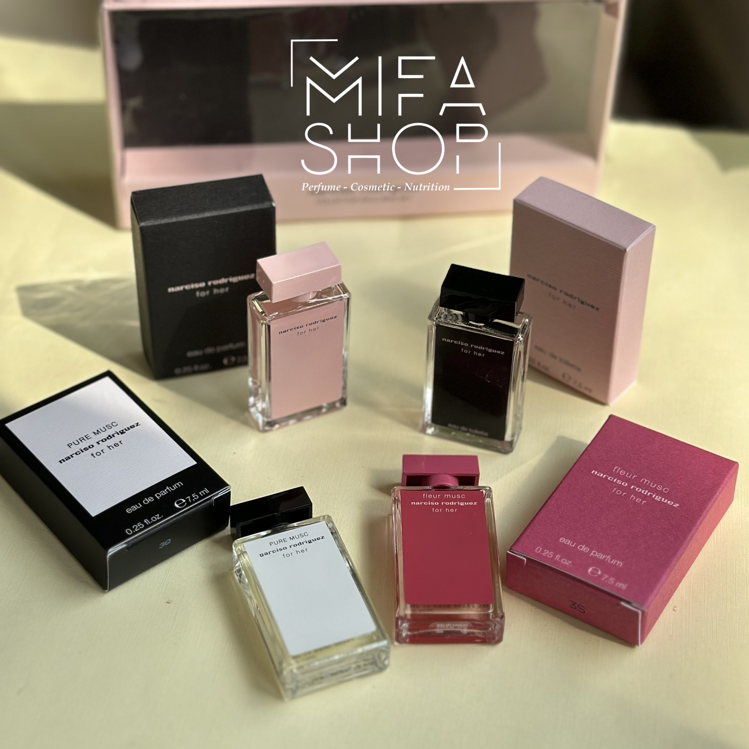 Bộ Nước Hoa Narciso Rodriguez For Her Mini 7.5ml x 4