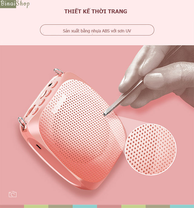 Máy trợ giảng không dây SHIDU SD-S615 (UHF) màu đen