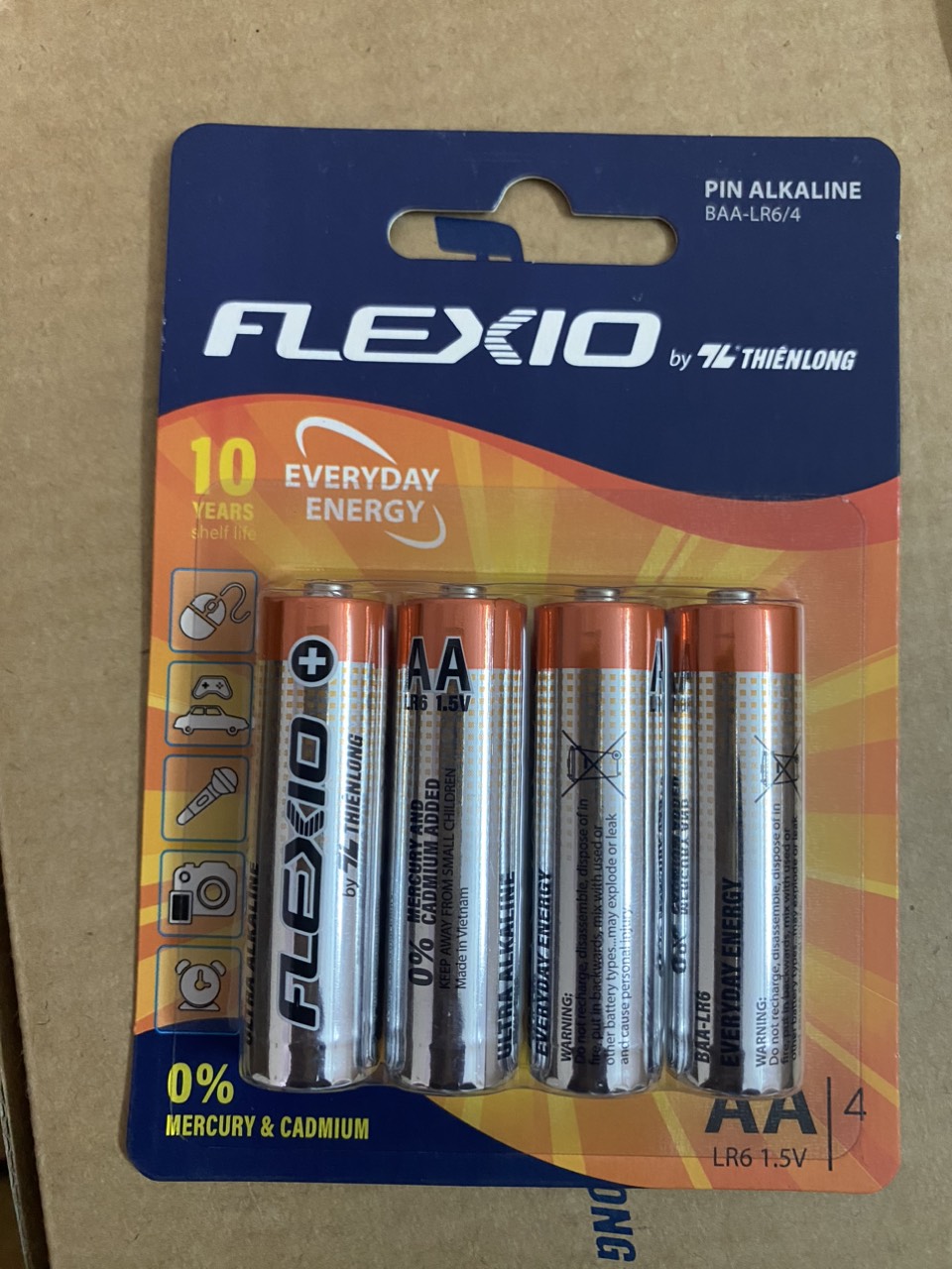 Pin Alkaline AA Thiên Long Flexio