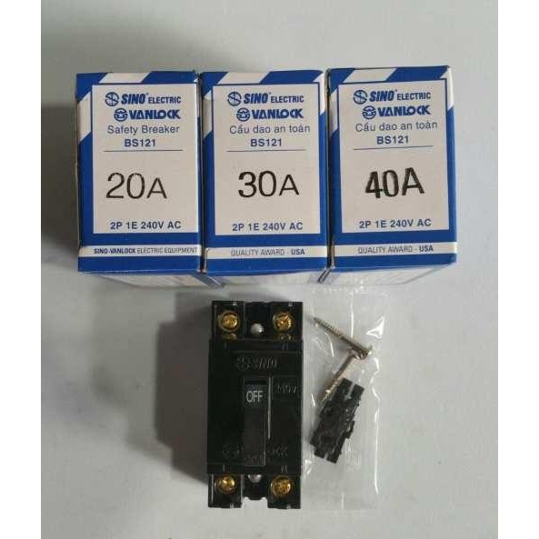 CB cóc - cầu dao an toàn SINO VANLOCK 20A - 30A - 40A