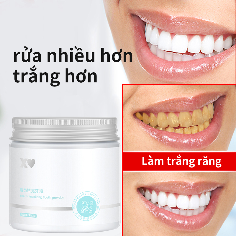 Bột tẩy trắng răng chất làm trắng răng bảo vệ men răng chăm sóc răng miệng