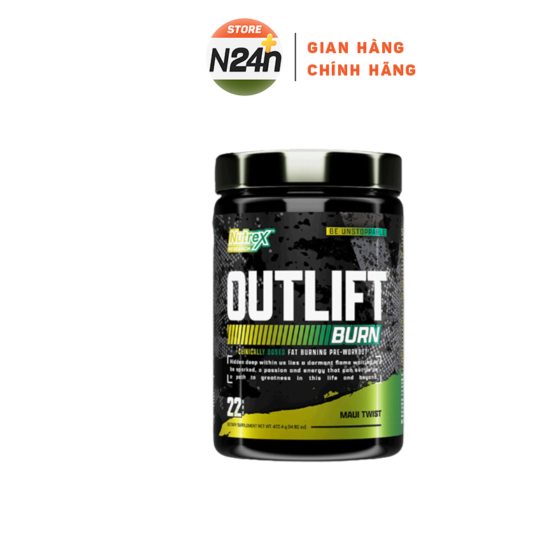 Nutrex outlift burn 22ser cải thiện hiệu suất luyện tập và kiểm soát cân nặng