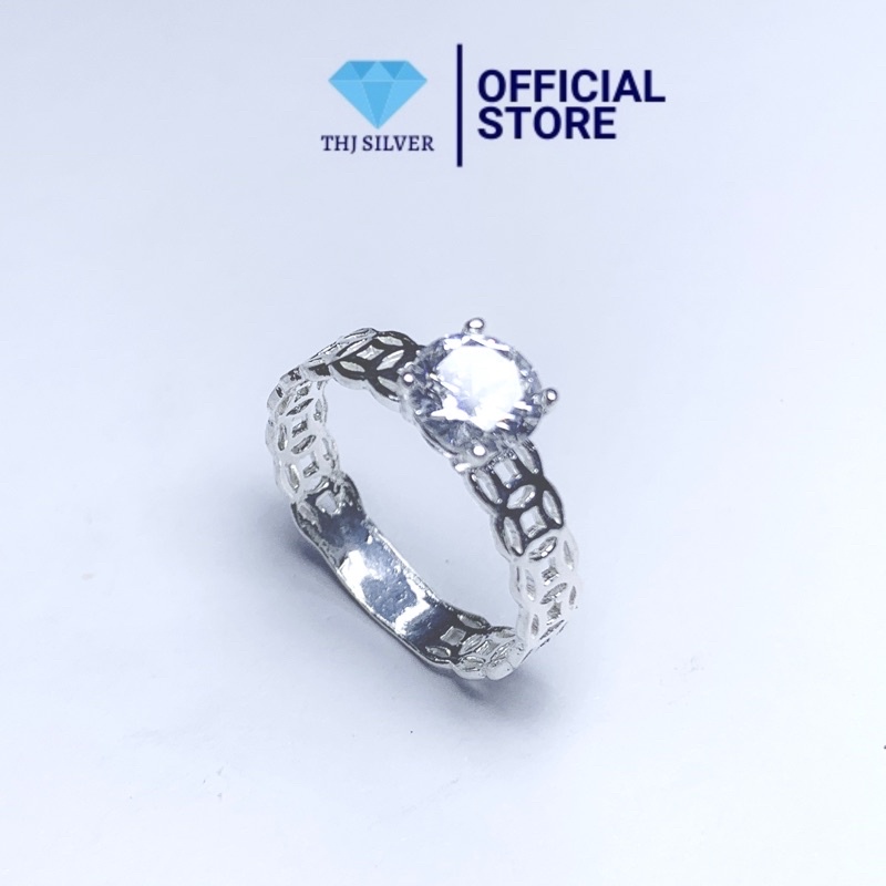 Nhẫn kim tiền đá cao chuẩn bạc ta - thj