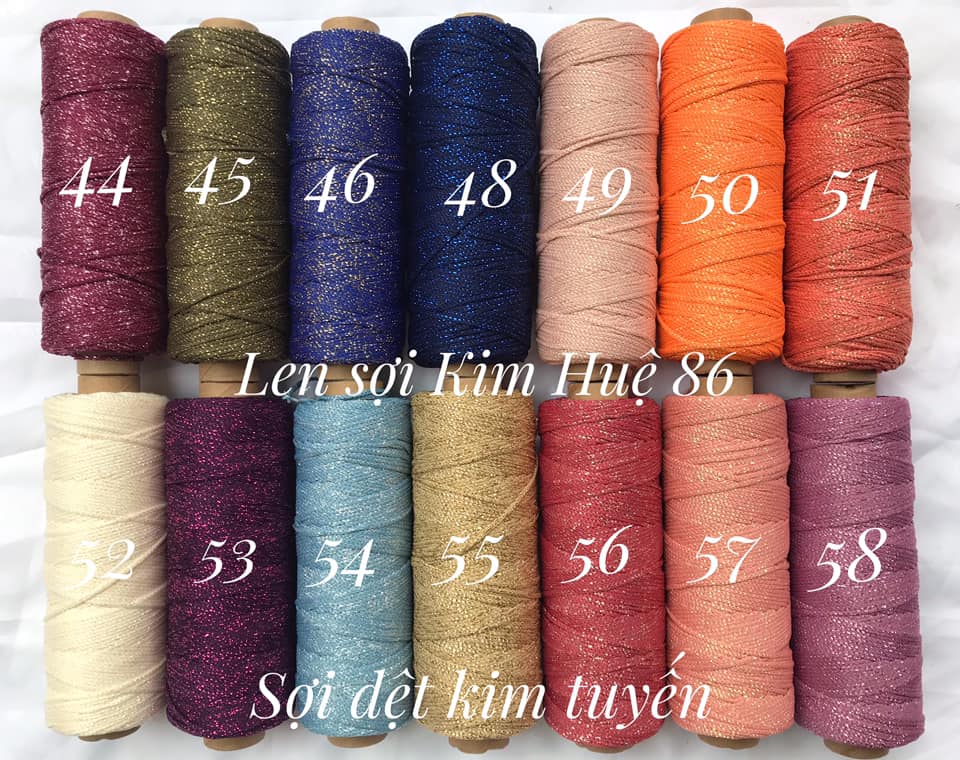 Sợi dệt kim tuyến (từ màu 01 đến màu 31)