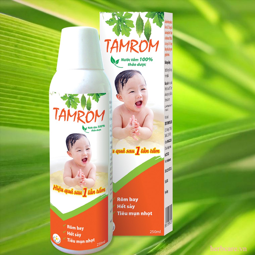 Nước tắm thảo dược trị rôm sảy Tamrom