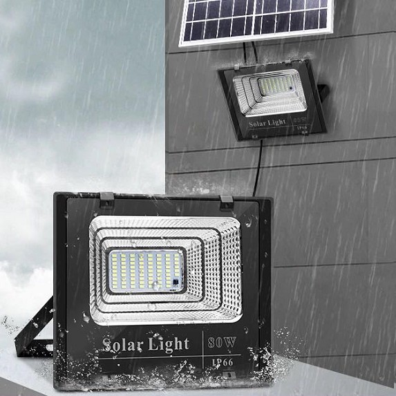 Đèn led pha năng lượng mặt trời 100w