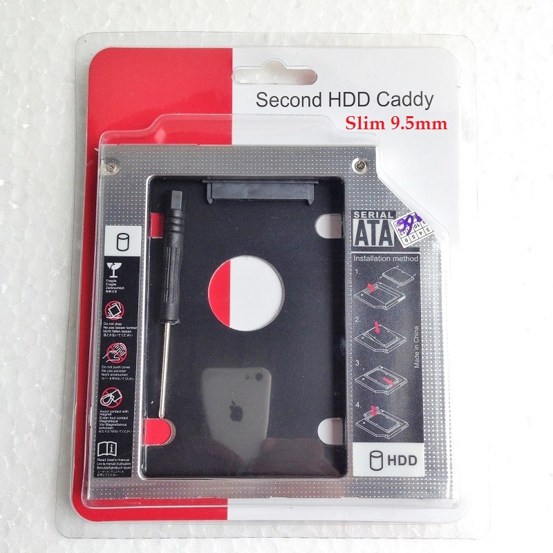 Caddy bay khay đĩa thay ỗ dvd thành hdd hoặc sdd slim