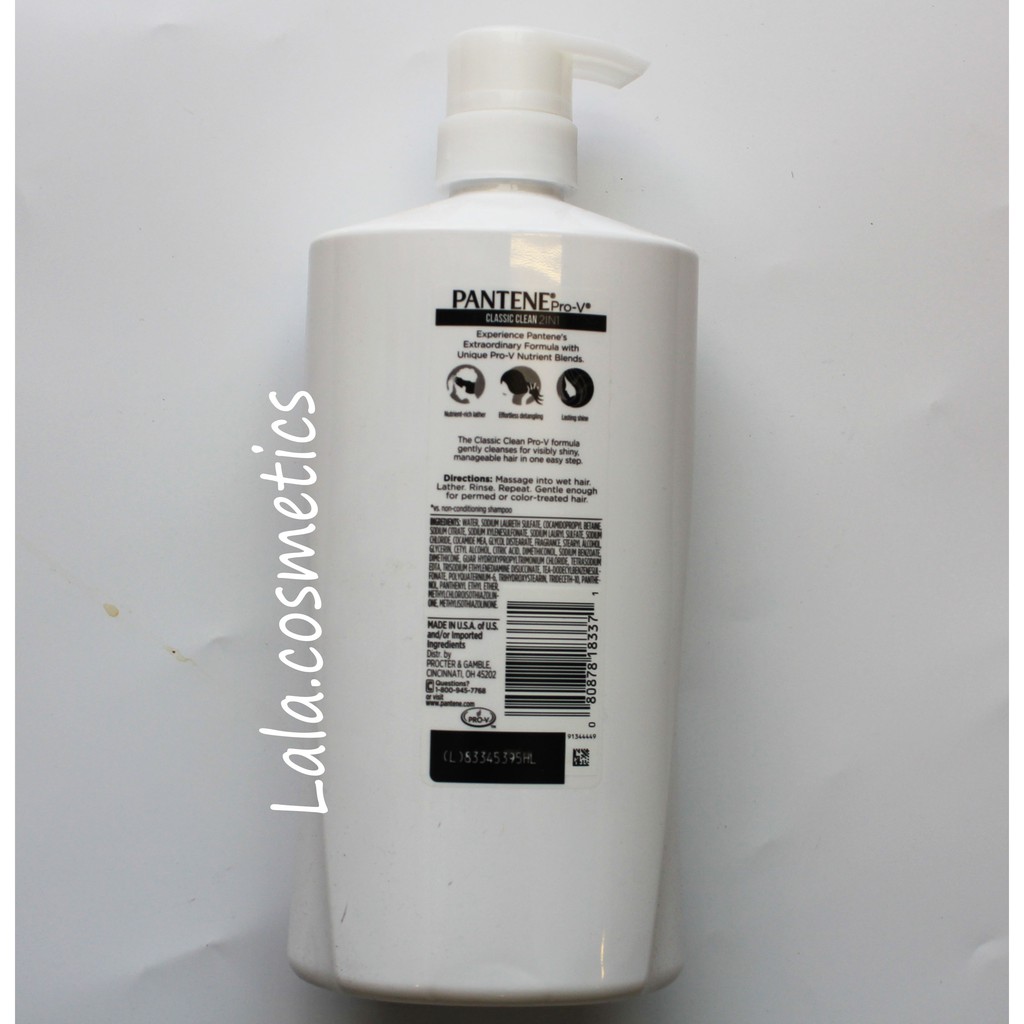 [900ml] Dầu gội xã Pantene 2in1 hàng Mỹ