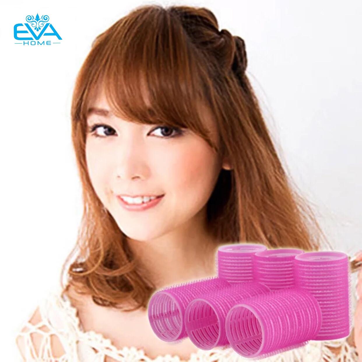 [HCM]Combo 4 Lô Cuốn Tóc Tạo Kiểu Tự Dính Tháo Rời Size Lớn 4.0 Cm