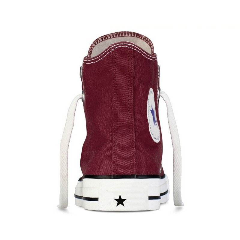 [HCM]Giày Sneaker Cổ Cao CVS Nữ Màu Đỏ Mận