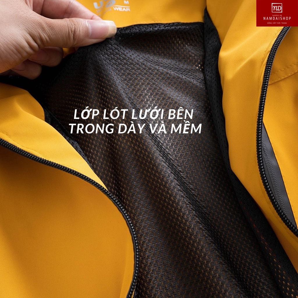 Áo gió nam nữ tráng bạc chống nước ( tặng áo thun nam khi mua từ 3 áo)