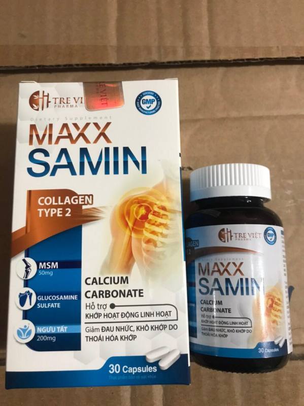 MAXX SAMIN - giảm đau nhức mỏi xương khớp, giảm thoái hóa khớp