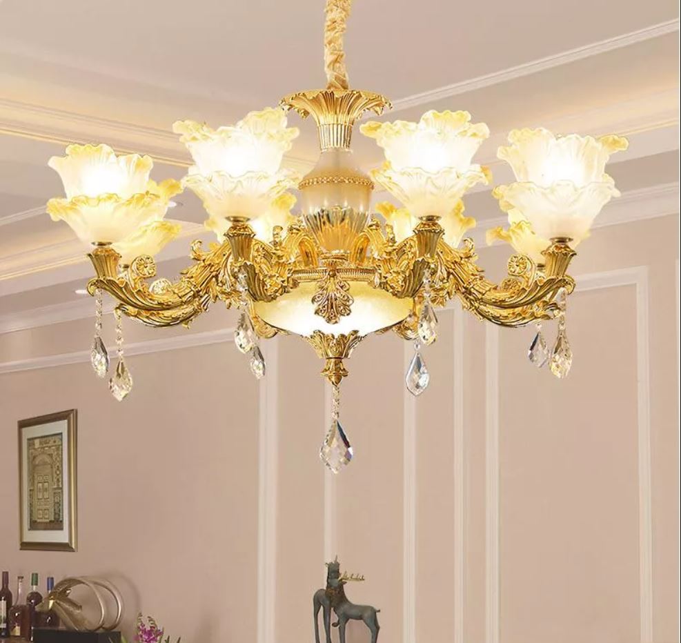 Đèn chùm pha lê EVANA hiện đại trang trí nội thất - kèm bóng LED chuyên dụng.