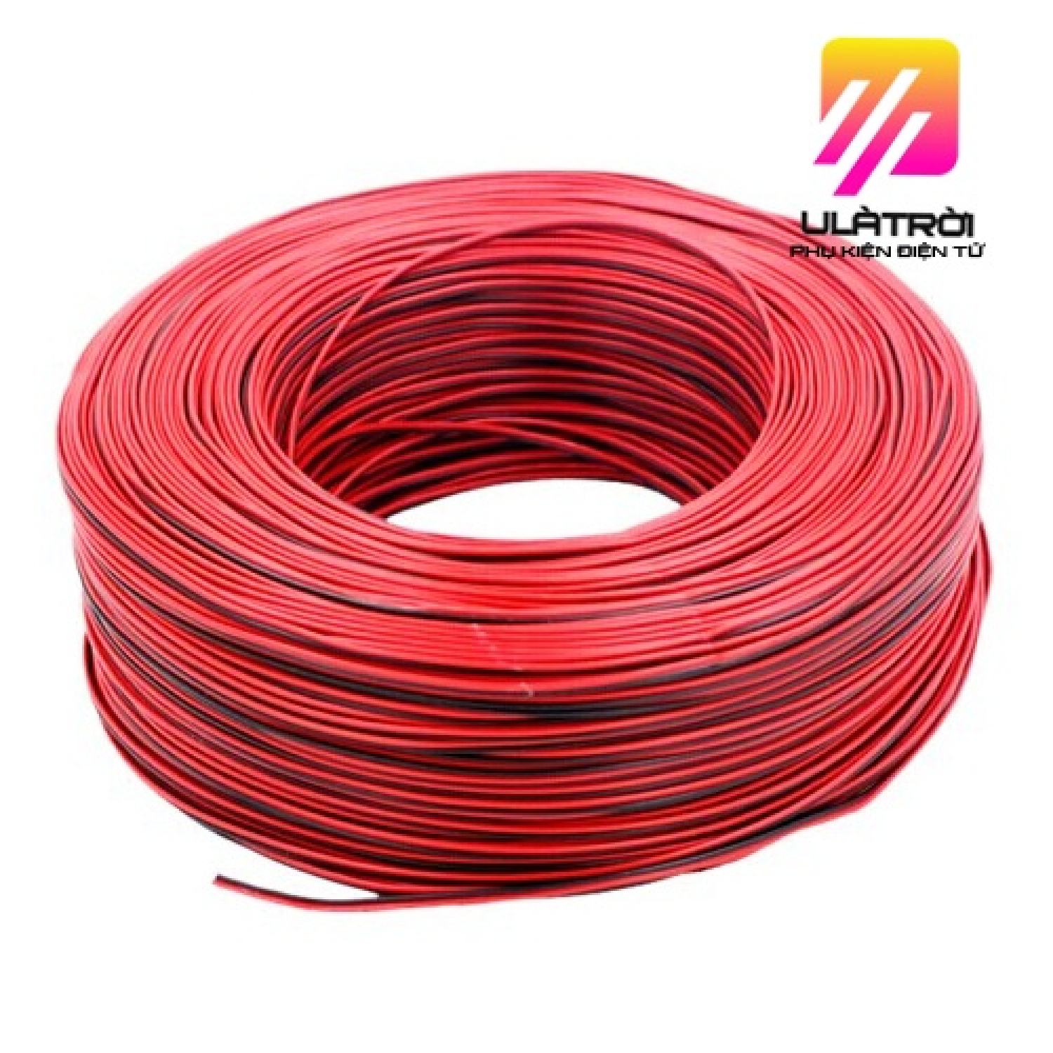 Dây điện đôi đỏ đen 26AWG (5mét)